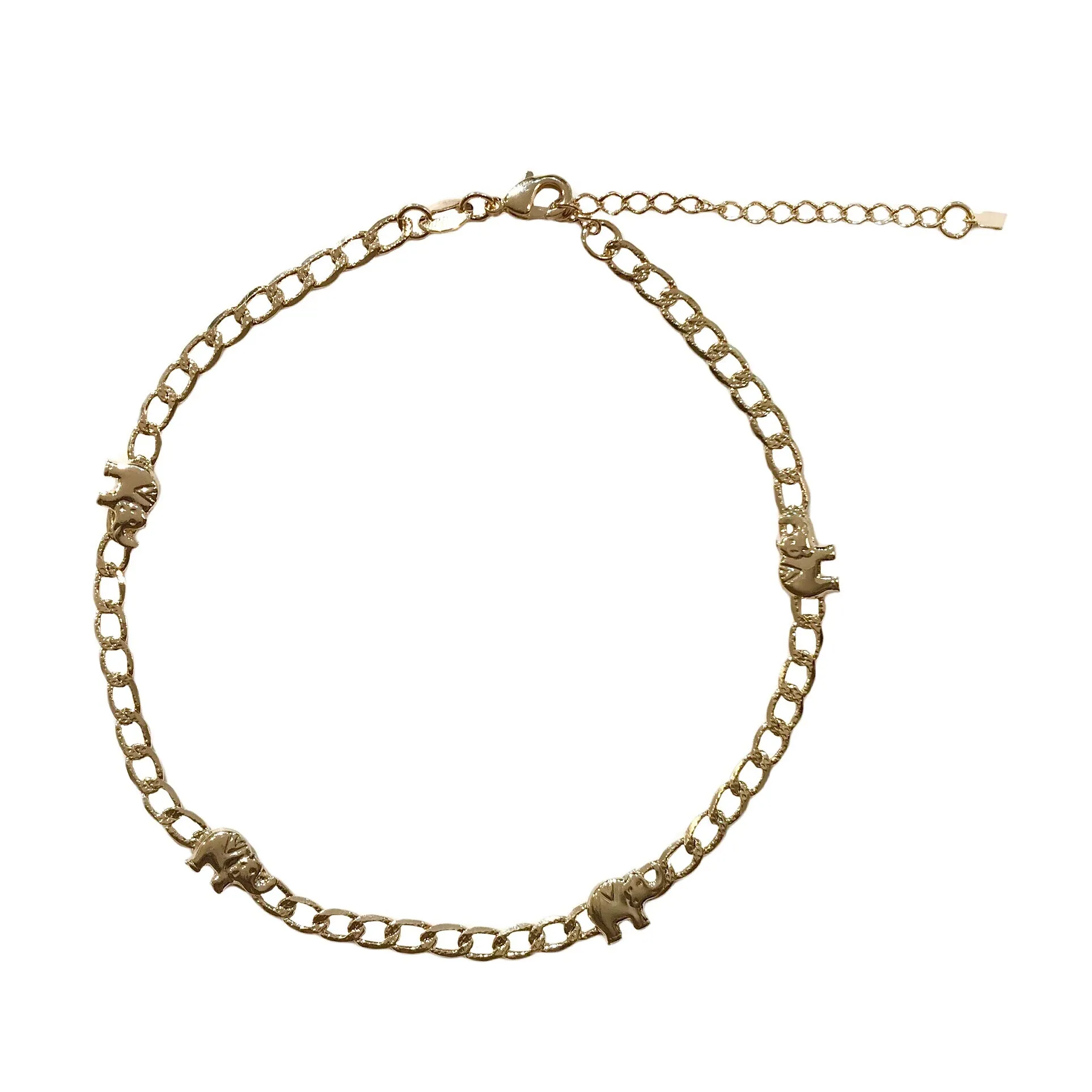 18K Gold Filled Elephant Anklet