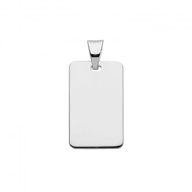 Acotis Silver Personalize Tags Rectangular G61038