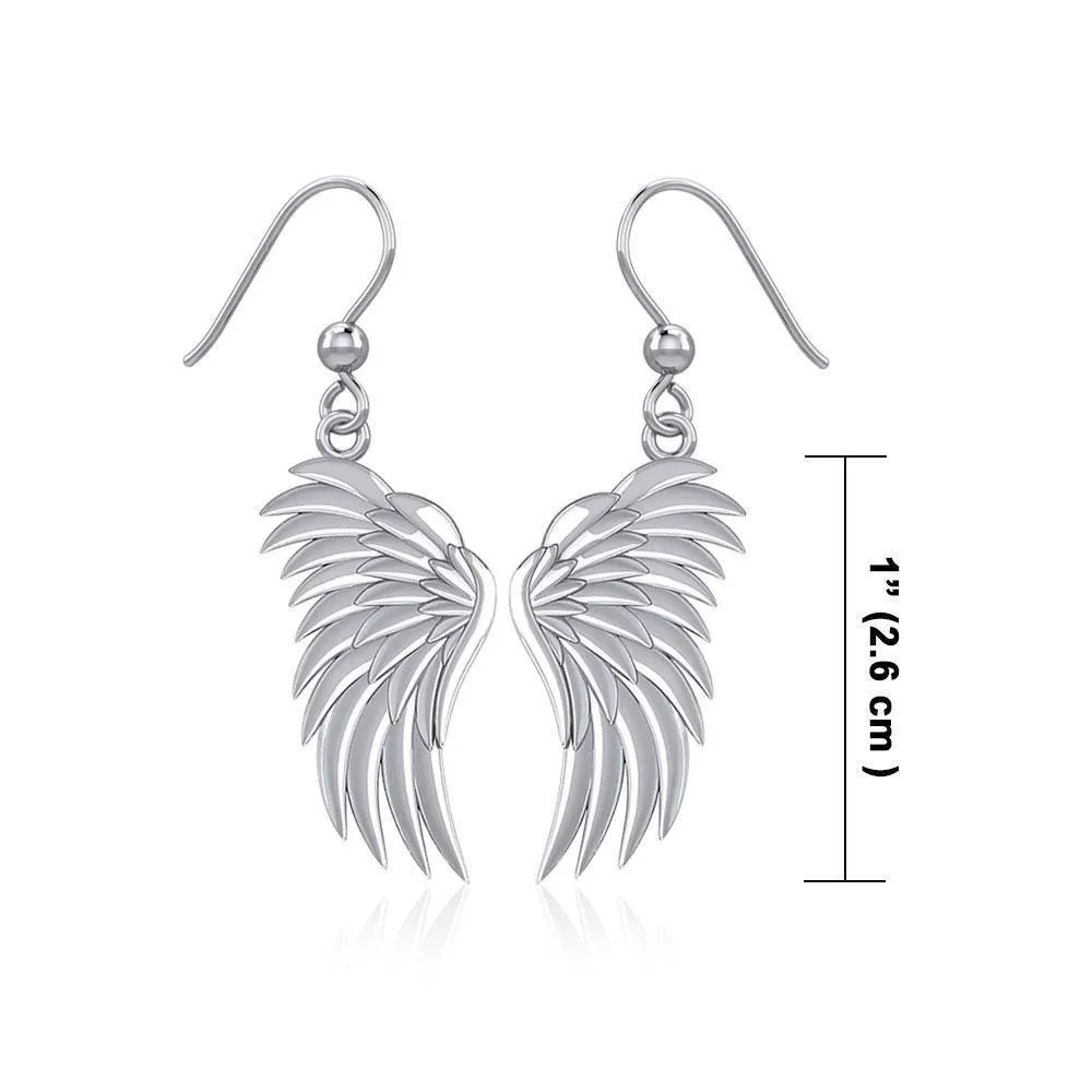 Angels Wings Silver Earrings TER1945