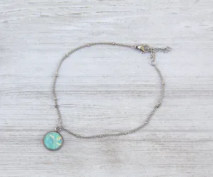 Anna Maria Island Watercolor Anklet | Handmade Jewelry