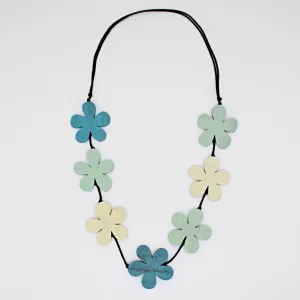 Aqua Flower Power Necklace