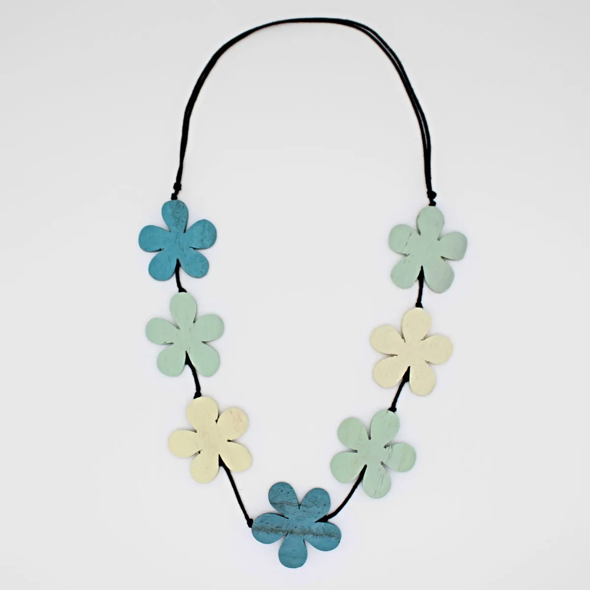 Aqua Flower Power Necklace