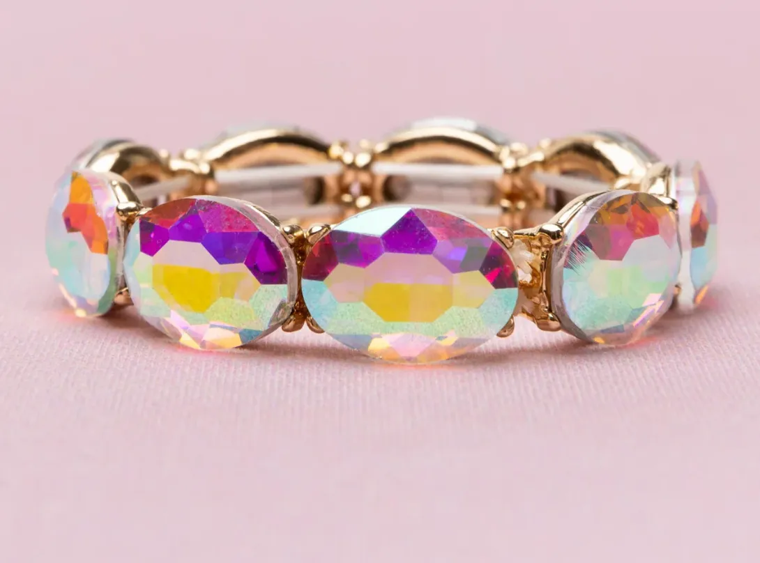 B Chic Aurora Borealis Gem Bracelet