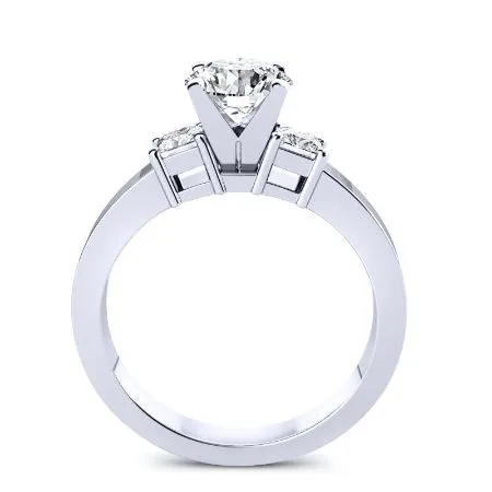 Bellflower - Round Lab Diamond Engagement Ring (IGI Certified)