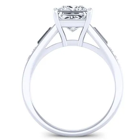 Bergamot - GIA Natural Princess Diamond Engagement Ring