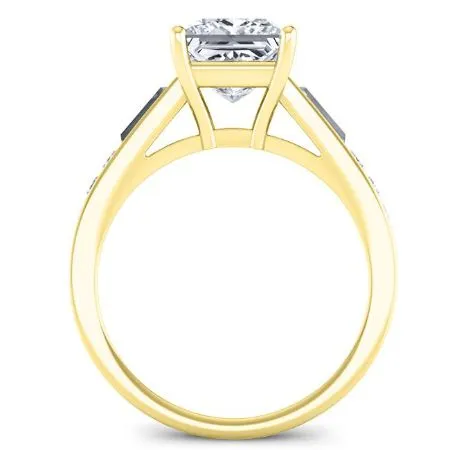 Bergamot - GIA Natural Princess Diamond Engagement Ring