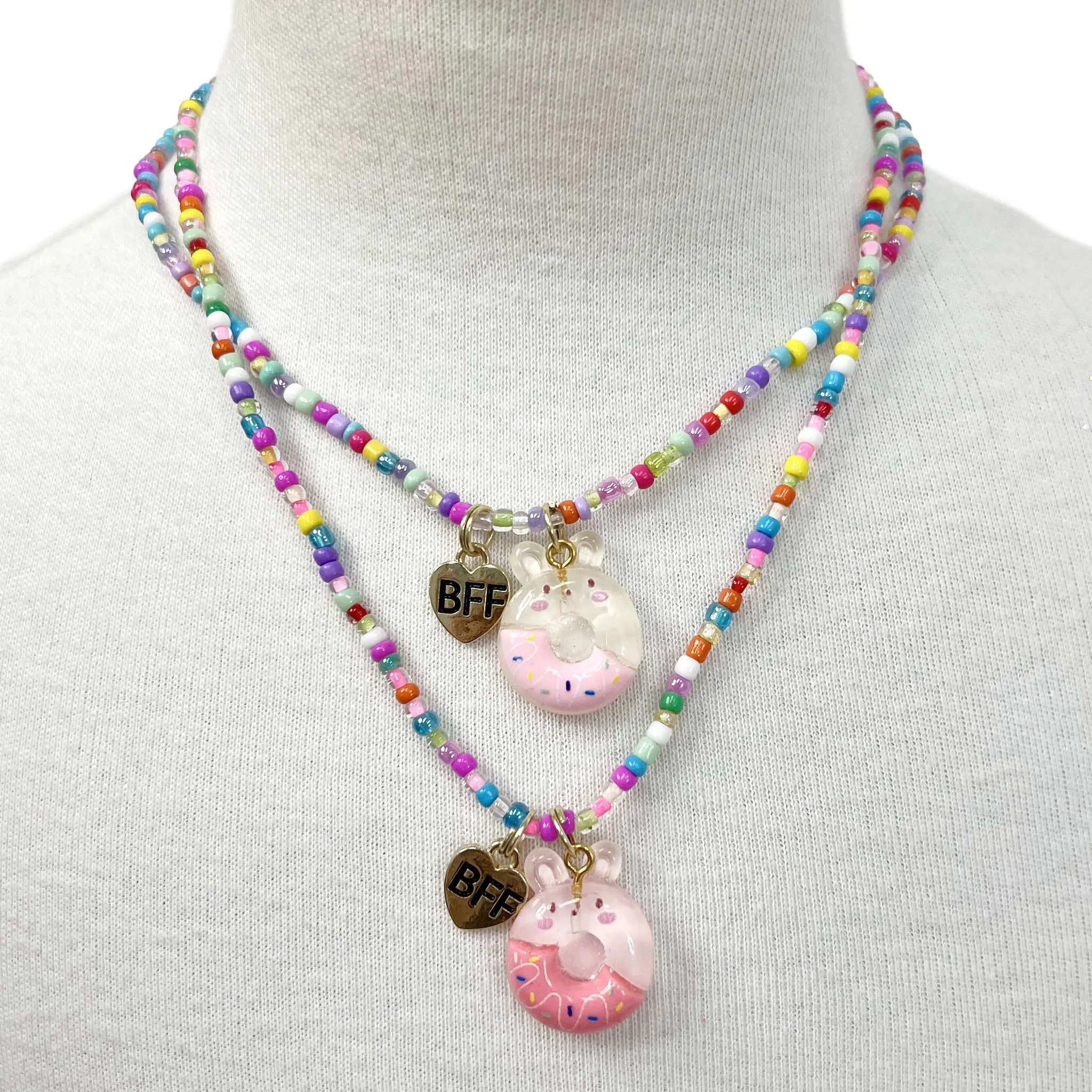 BFF Donut Necklace Set