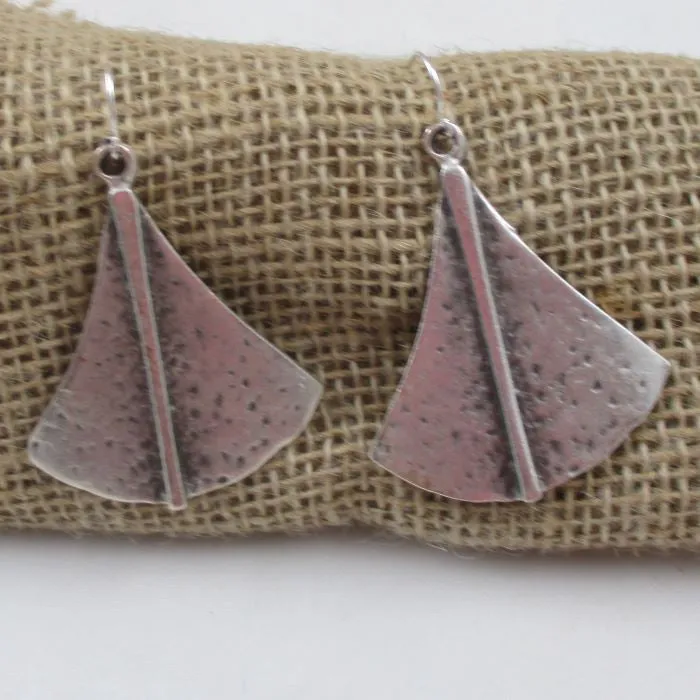 Bold Antique Silver Drop Earrings