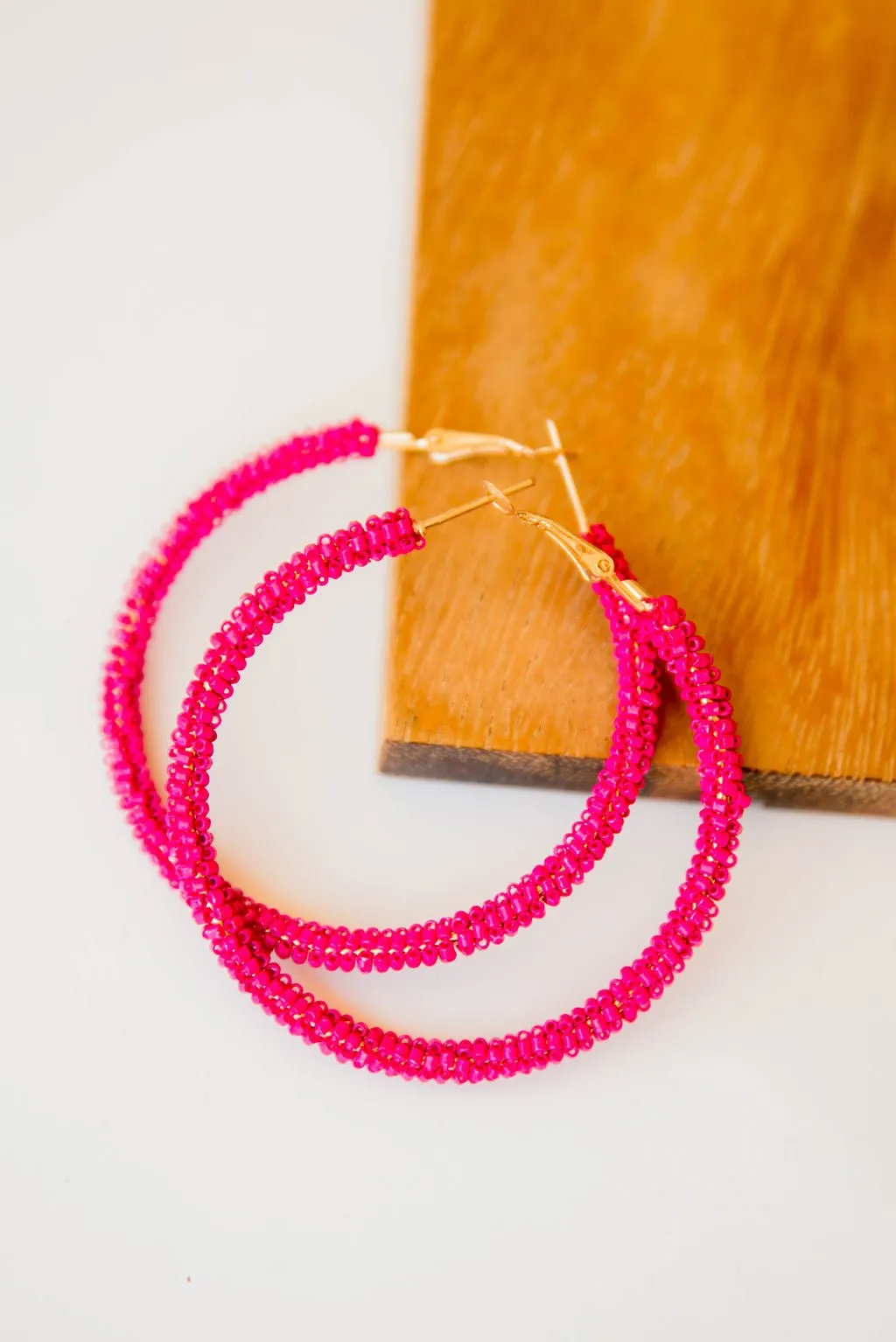 Bold Vibes Beaded Hoop Earrings