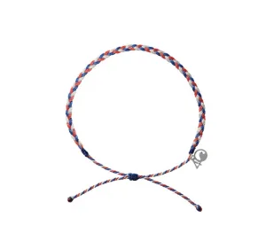 Braided Anklet in Firecracker