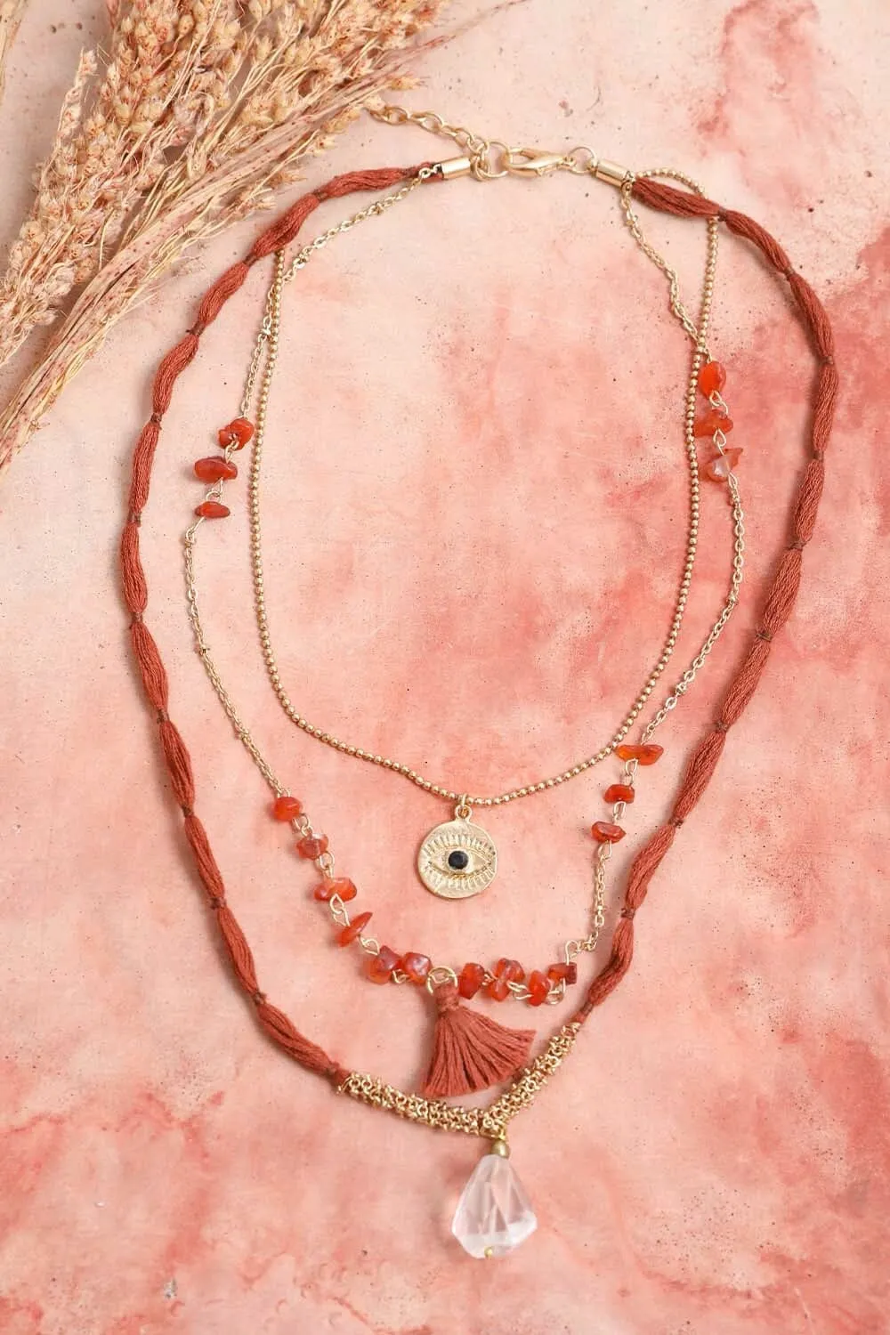 Carnelian Layered Necklace