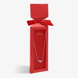 Christmas Cracker Merry Christmas Silver Plated Necklace 7690