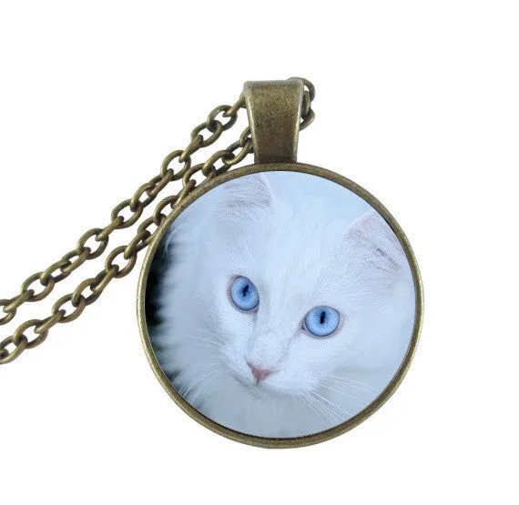 cute cat jewelry silver chain animal statement necklace summer style women choker neckless