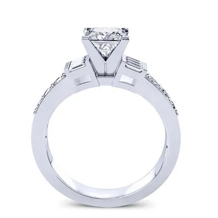 Daisy - Princess Lab Diamond Engagement Ring (IGI Certified)