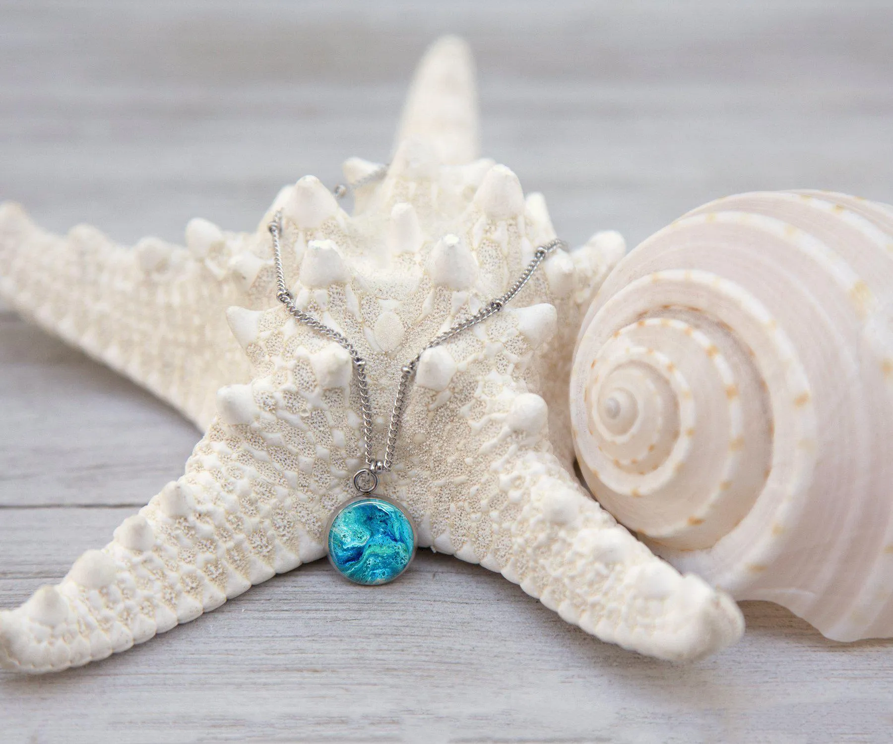 Deep Serenity Anklet | Handmade Beach Jewelry