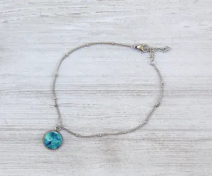 Deep Serenity Anklet | Handmade Beach Jewelry