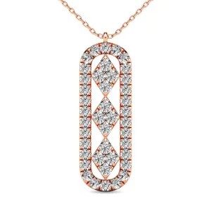 Diamond 1/2 ct tw Fashion Pendant in 10K Rose Gold