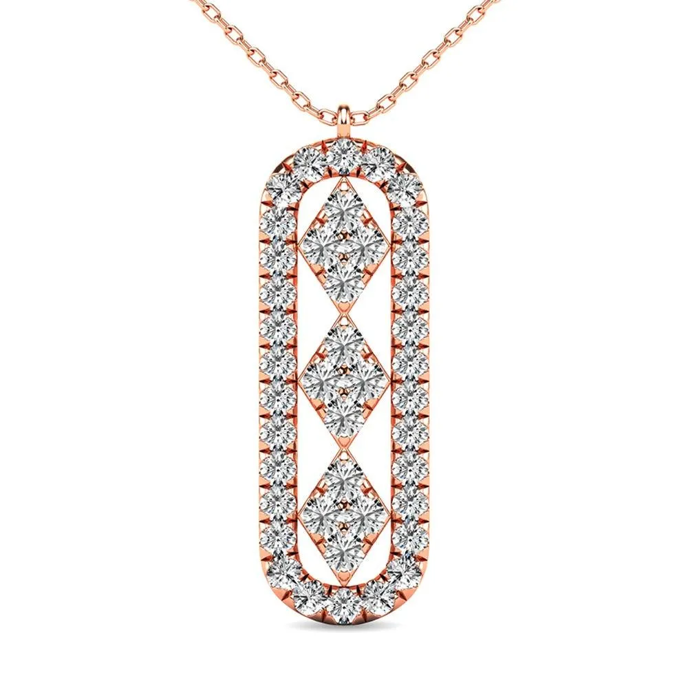 Diamond 1/2 ct tw Fashion Pendant in 10K Rose Gold