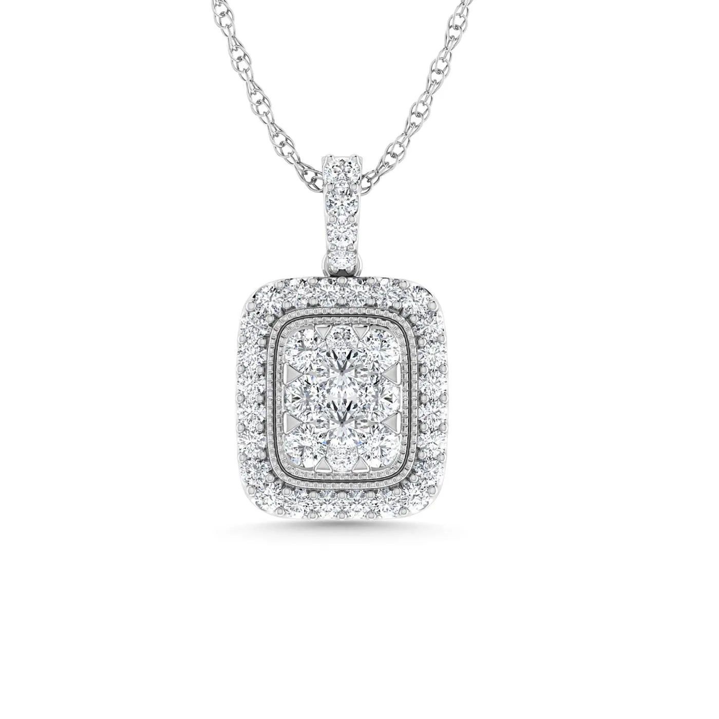 Diamond 7/8 Ct.Tw. Fashion Pendant in 14K Yellow Gold