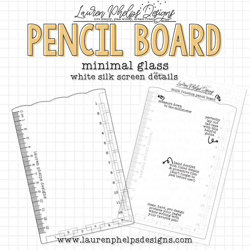 DISCONTINUED | Minimal Glass Pencil Board