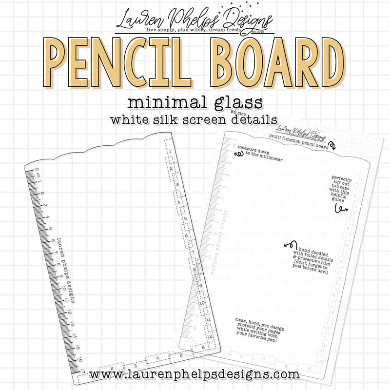 DISCONTINUED | Minimal Glass Pencil Board