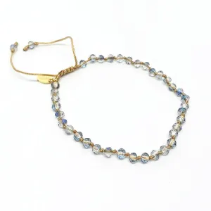 Fossil Gray Crystal Anklet