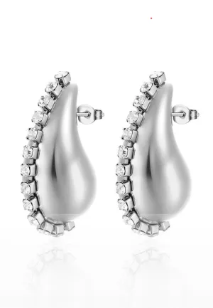 Freya's Teardrop Earrings with Cubic Zirconia