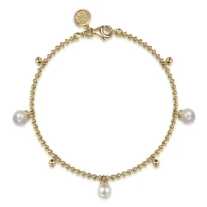 Gabriel & Co. Bujukan Beads and Pearl Droplet Bracelet