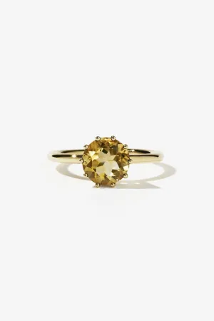 Geneva Ring - Gold Plated / Citrine