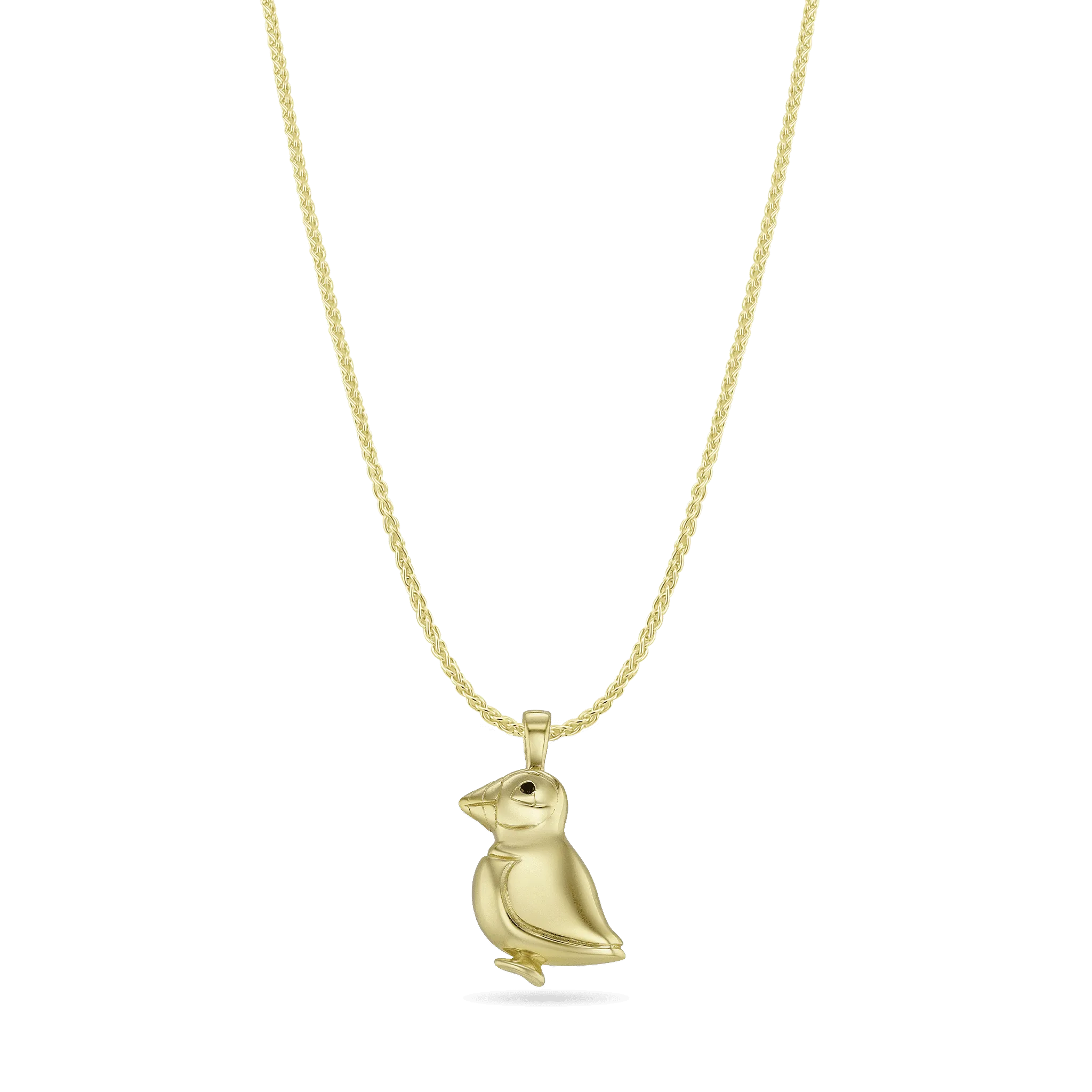 George The Puffin Pendant - 18ct Yellow Gold