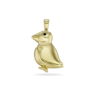 George The Puffin Pendant - 18ct Yellow Gold