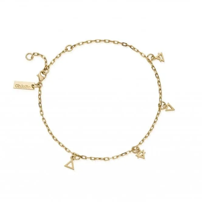 Gold Multi Charm Elements Anklet GAN3157