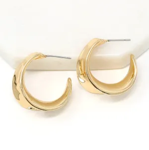 Hammered Bold Metal Hoop