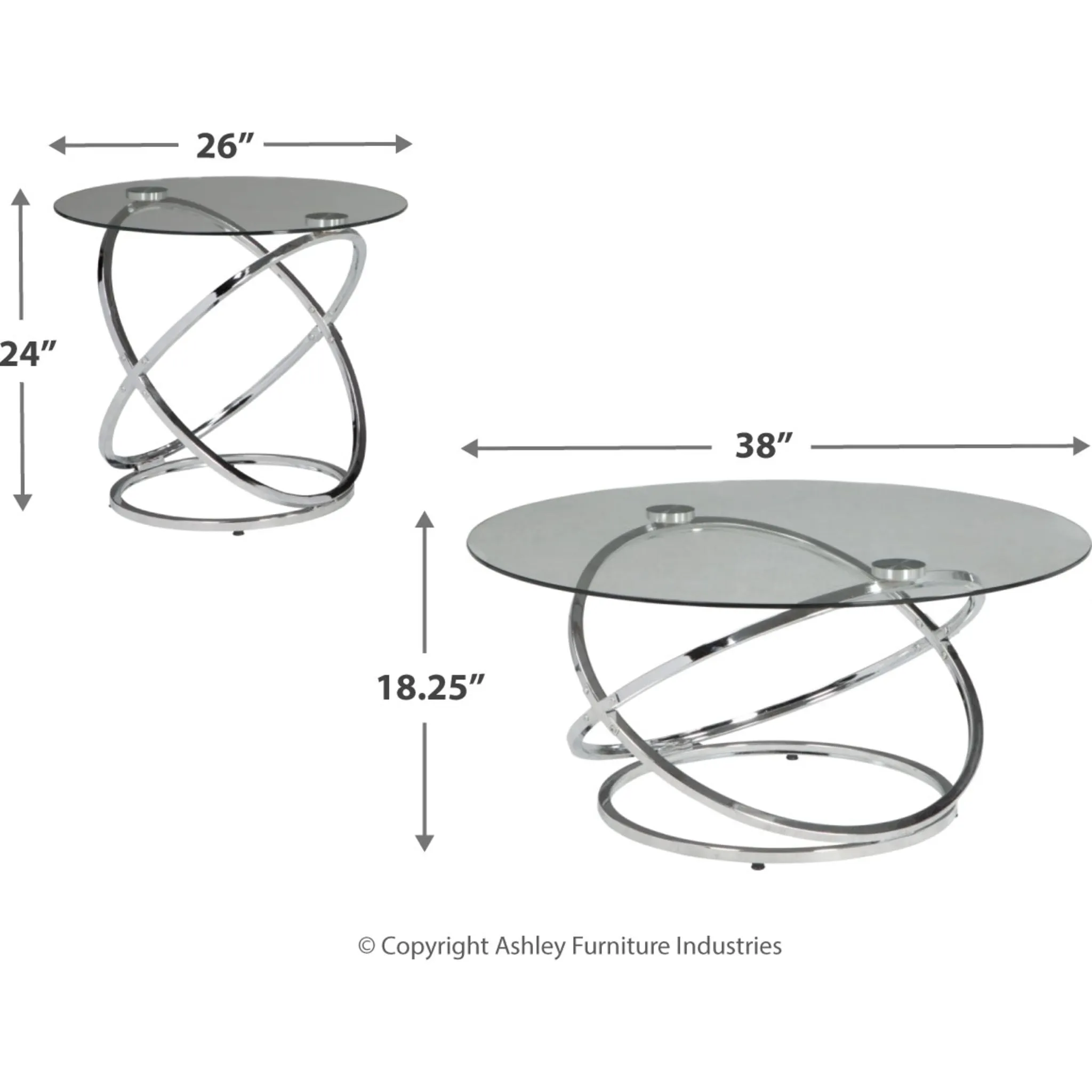 Hollynyx Occasional Table Set (set of 3)