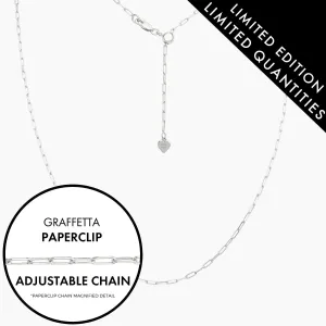 Italian Graffetta Paperclip Adjustable Chain