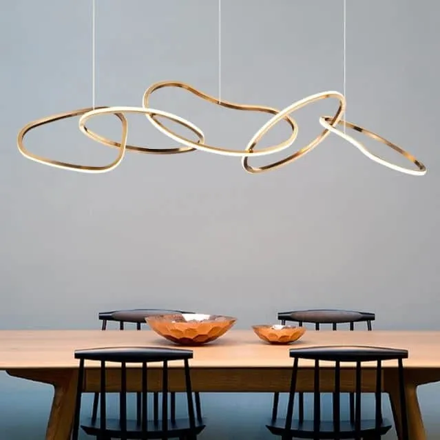 Karolina Elegant Looped Rings Pendant Lamps