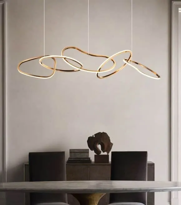 Karolina Elegant Looped Rings Pendant Lamps