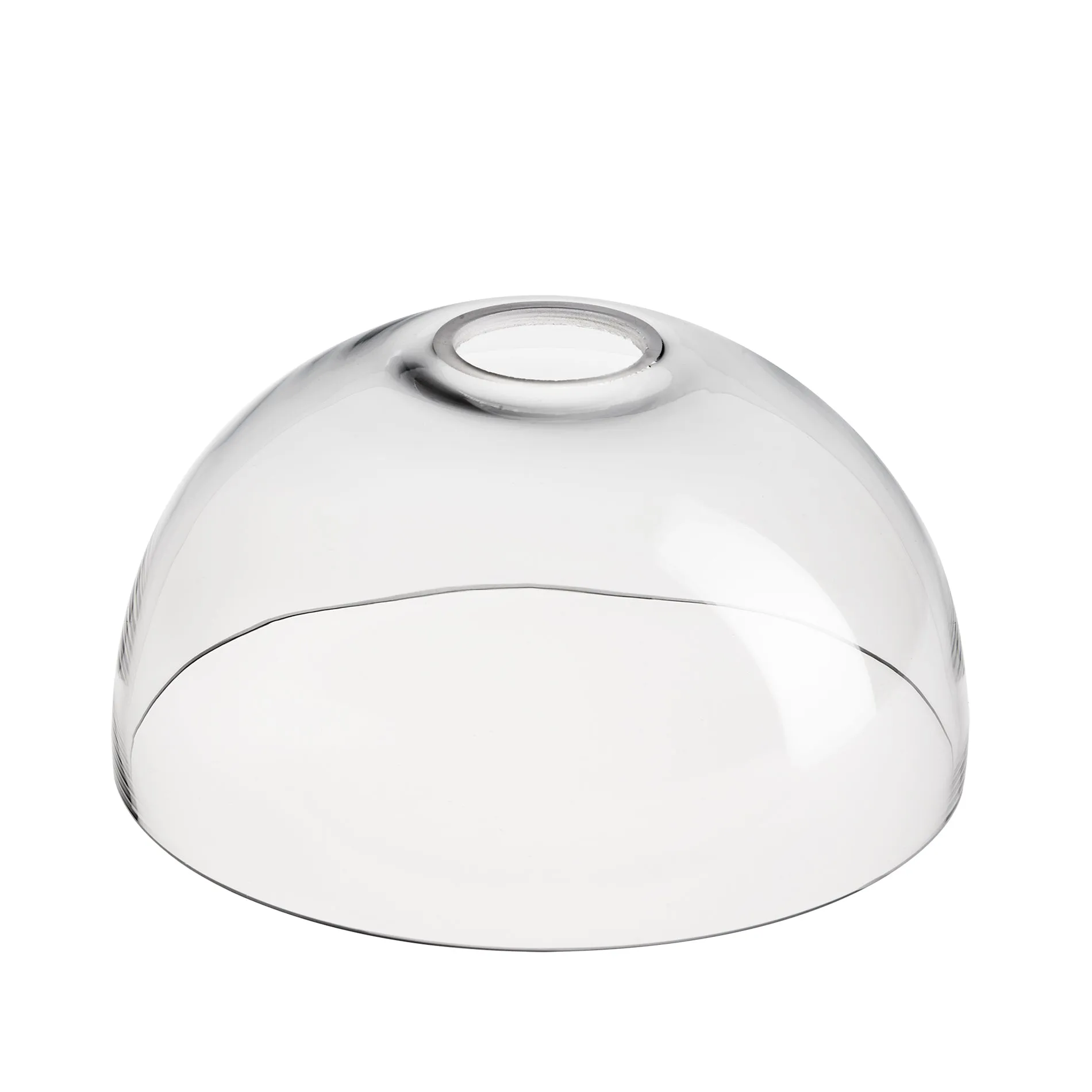 Knurled Glass Dome Pendant Light - 8 Inch - Clear