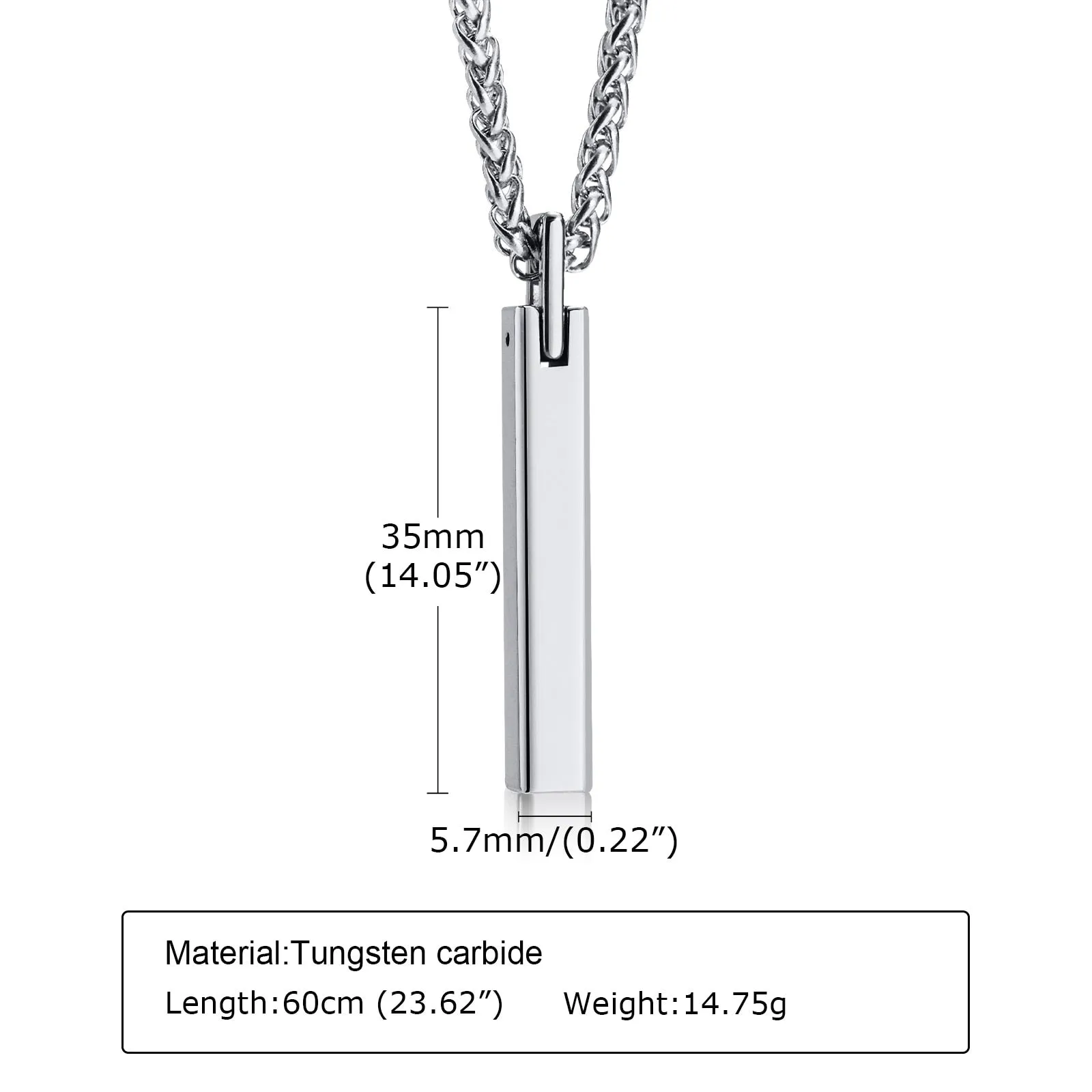 LMS Bar Pendant Necklace