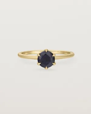 Mandala Solitaire Ring | Australian Sapphire & Diamonds