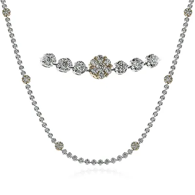 Necklace in 18k Gold with Diamonds