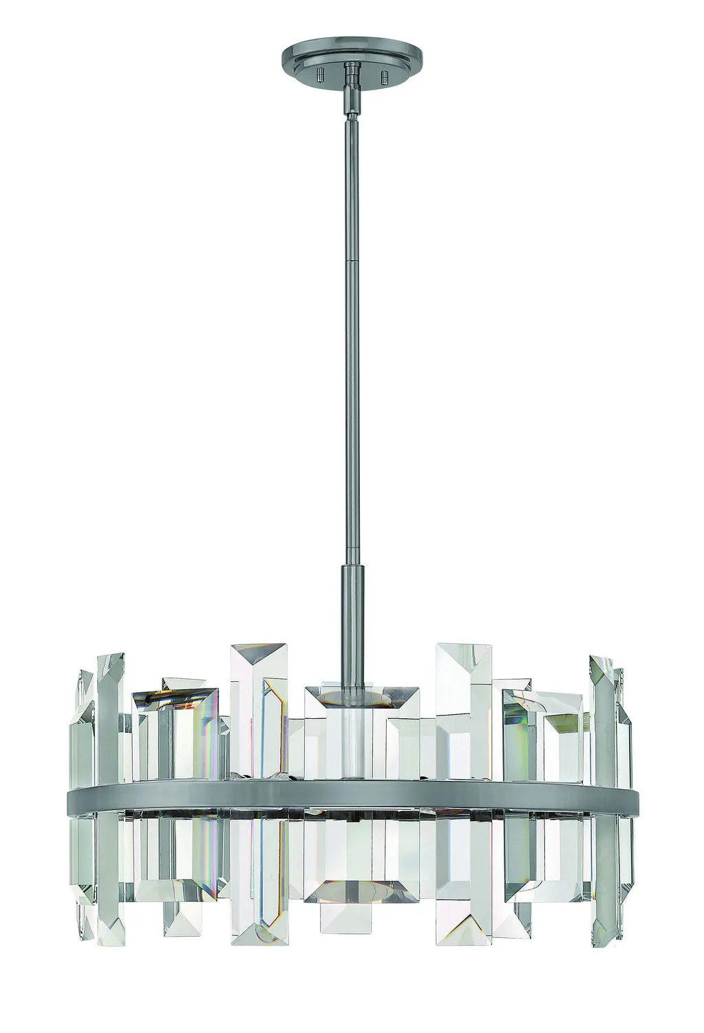 Odette 6-Light Chandelier in Gunmetal