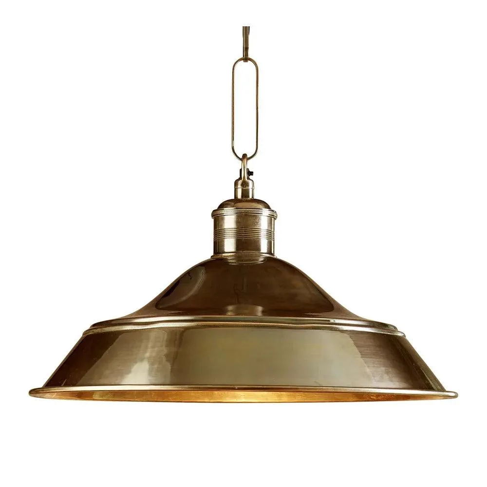 Palladium Pendant Light 1x60w E27 in Antique Silver or Antique Brass