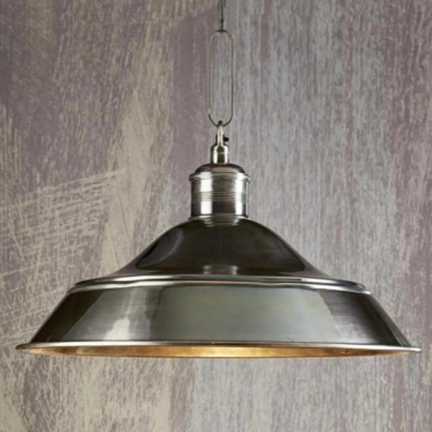 Palladium Pendant Light 1x60w E27 in Antique Silver or Antique Brass