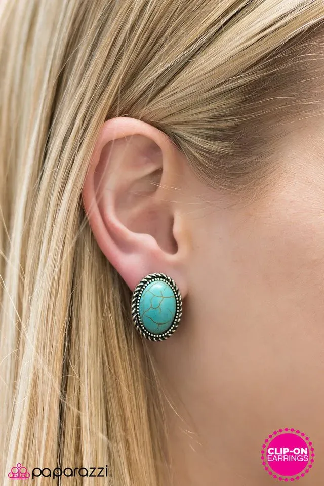 Paparazzi Earring ~ Best Of The West - Blue