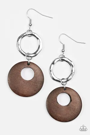 Paparazzi Earring ~ Boho Breeze - Brown