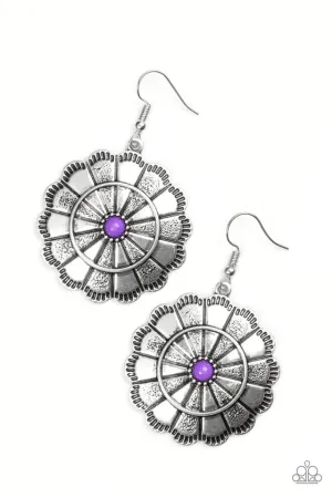 Paparazzi Earring ~ Im No Wallflower - Purple