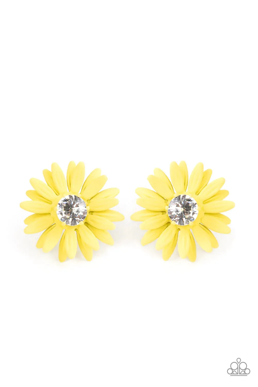 Paparazzi Earring ~ Sunshiny DAIS-y - Yellow