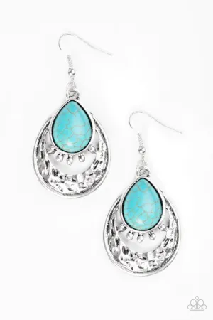 Paparazzi Earring ~ Take Me To The River - Blue