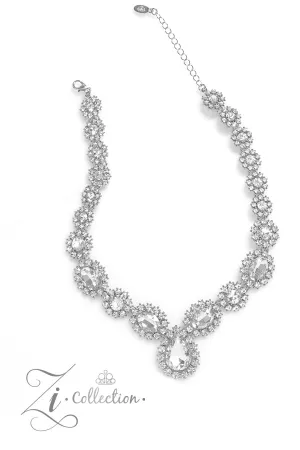 Paparazzi Everlasting - 2023 White Zi Collection Necklace Set